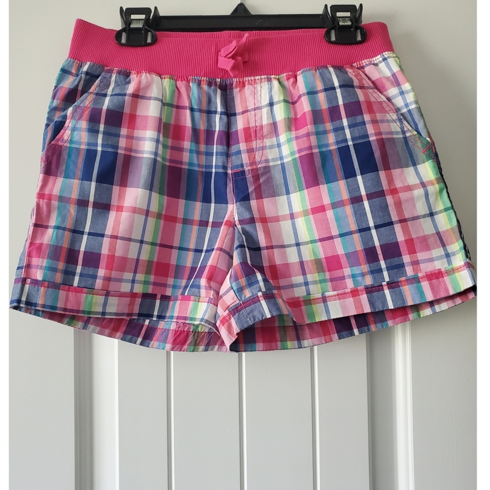Childrens Place Pink plaid shorts Size 10 Plus